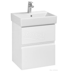 Тумба под раковину Roca Oleta подвесная 2 ящика 460x548x374 мм белый глянец A857638806