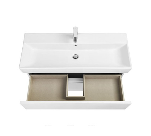 Тумба под раковину подвесная Roca Oleta 100х37х54 см 2 ящика белая A857641806