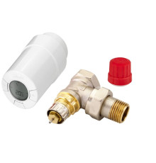 Комплект терморегулятора Danfoss RA-N Ду 15 угловой с Living eco 013G2128