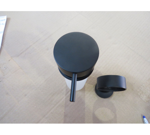 Дозатор для жидкого мыла подвесной Duravit Starck T черный матовый 0099354600 (Уценка)