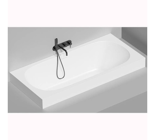 Ванна встраиваемая Salini Ornella Axis 190 Kit 190х90х60 см S-Stone белый матовый 103522M