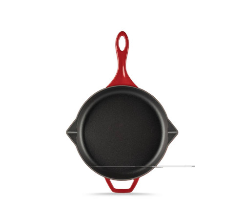 Сковорода чугунная Hosseven HS Y KTV 28 RED 28 см А725528