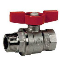 Кран шаровой Giacomini R854 1 1/4 ВН ручка-бабочка красная R854X026