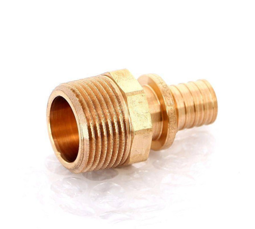 Муфта надвижная REHAU Rautitan RX 16х3/4 с наружной резьбой бронза 14563121001