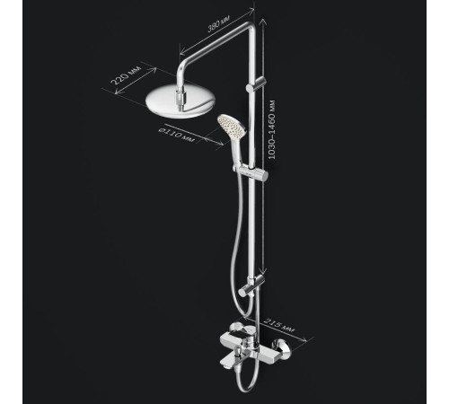 Душевая система AM.PM X-Joy ShowerSpot F40885A34