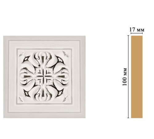 Вставка декоративная DECOMASTER D207 100x100x22 мм D207-60