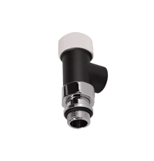 Вентиль на подачу осевой SR Rubinetterie Tondera 1/2 термостатический черный матовый 0631-1500VC0S