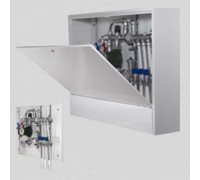 Шкаф коллекторный накладной глубокий Uni-Fitt ШРН-1-180 450х650х180 мм серый 481G1000 RAL 7035