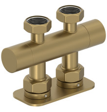 Вентиль регулирующий прямой Сунержа EU50 2x G 3/4 x 2x G 3/4 золотой шёлк матовый 32-1419-3434