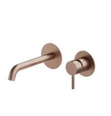 Смеситель для раковины Newform X-STEEL 316 встраиваемый внешняя часть PVD Brushed copper bronze 69628EX.59.067