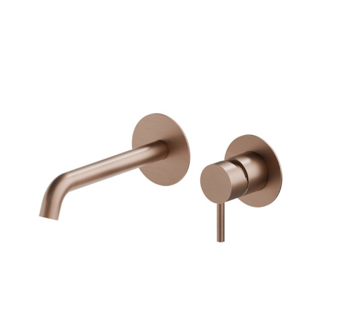 Смеситель для раковины Newform X-STEEL 316 встраиваемый внешняя часть PVD Brushed copper bronze 69628EX.59.067