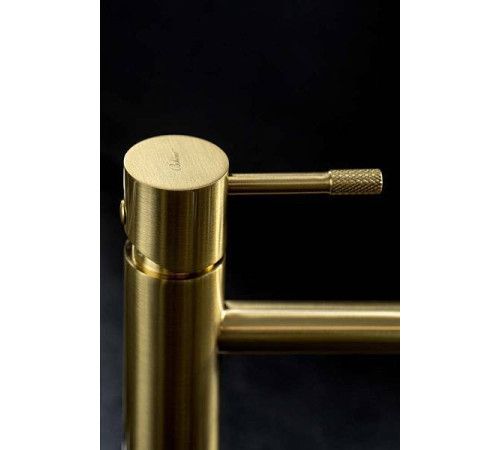 Смеситель для раковины Boheme Uno однорычажный золото матовое 461-MG