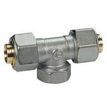 Тройник с внутренней резьбой Giacomini R569 20x2-3/4-20x2 латунь R569MX061