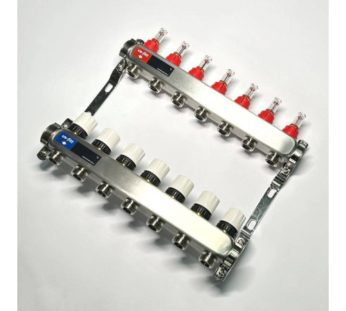 Коллекторная группа WATTS HKV 1 x 7 выходов 3/4 EK с расходомерами из нержавеющей стали 450W4307