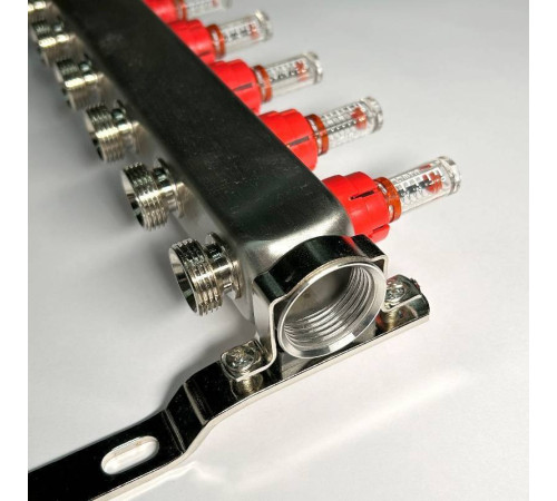 Коллекторная группа WATTS HKV 1 x 7 выходов 3/4 EK с расходомерами из нержавеющей стали 450W4307