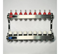 Коллекторная группа WATTS HKV 1 x 9 выходов 3/4 EK с расходомерами из нержавеющей стали 450W4309