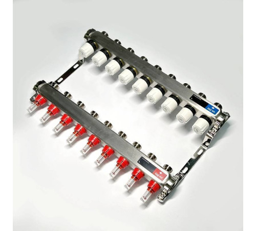 Коллекторная группа WATTS HKV 1 x 9 выходов 3/4 EK с расходомерами из нержавеющей стали 450W4309