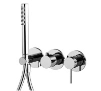 Смеситель для душа Fima Carlo Frattini Spillo Up встраиваемый на 2 выхода с ручным душем хром F3049WX8CR
