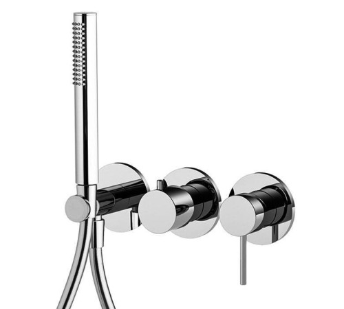 Смеситель для душа Fima Carlo Frattini Spillo Up встраиваемый на 2 выхода с ручным душем хром F3049WX8CR