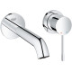 Смеситель для раковины настенный GROHE Essence M-Size на 2 отверстия хром 19408001