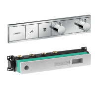 Комплект термостатического смесителя для душа Hansgrohe RainSelect 2 режима 15380000/15310180 15380000S