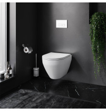 Комплект инсталляции AM.PM с подвесным унитазом FlashClean, сиденьем микролифт и клавишей IS47001.701700