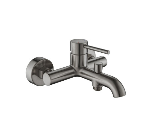 Смеситель для ванны Aquanet Европа AQ1340BGM оружейная сталь AQ1340BGM