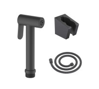 Гигиенический душ со шлангом 120 см и держателем Aquanet матовый черный AQ2054MB