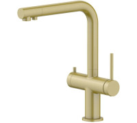 Смеситель для кухни Aquanet Европа под фильтр шлифованное золото AQ1385BG