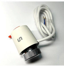 Привод термоэлектрический Stout NC нормально закрытый 230 В белый кабель 1 м STE-0001-000001