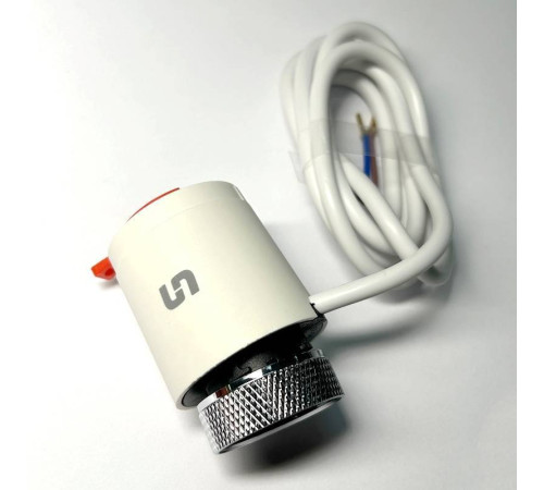 Привод термоэлектрический Stout NC нормально закрытый 230 В белый кабель 1 м STE-0001-000001