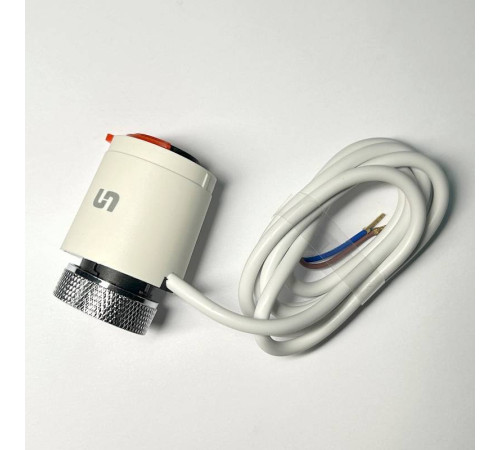 Привод термоэлектрический Stout NC нормально закрытый 230 В белый кабель 1 м STE-0001-000001