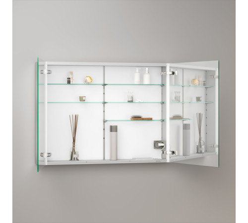 Зеркальный шкаф Keuco Somaris 100x71x12.8 см 2-дверный IP 44 14503002100