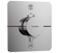 Термостат hansgrohe ShowerSelect Comfort Q для 2 потребителей внешняя часть хром 15583000