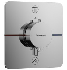 Термостат hansgrohe ShowerSelect Comfort Q для 2 потребителей внешняя часть хром 15583000