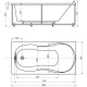 Ванна акриловая 1Marka Мартиника 180x80 см без экрана MAR180-0000053