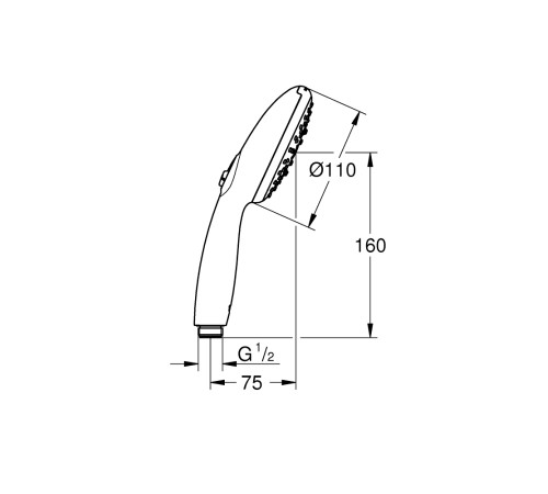 Ручной душ GROHE Tempesta 110 3 режима хром 28419003