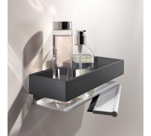 Корзинка для душа KEUCO EDITION 11 хром черный шлифованный 11159130000