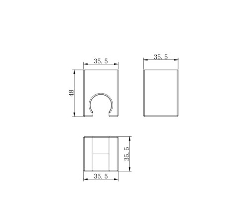 Держатель для ручного душа Aquatek хром AQ2400CR