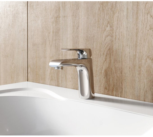 Смеситель для умывальника RAVAK Flat FL 013.00 с донным клапаном X070117