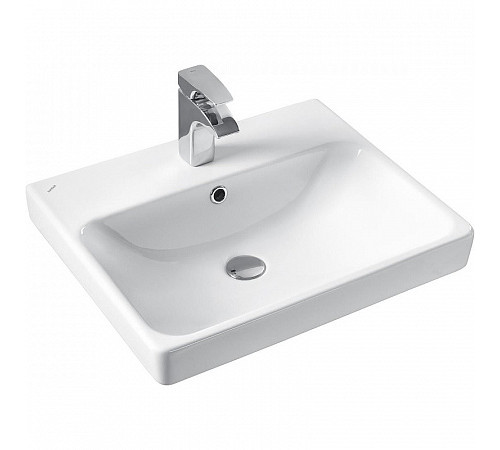 Комплект AQUATON Сканди 55 тумба Белый / Дуб Рустикальный, раковина Адриана 55 1A2517K0SDZ90