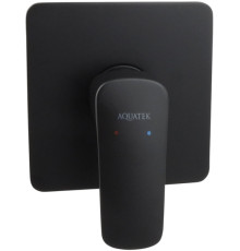 Смеситель для душа Aquatek Вега внешняя и скрытая часть черный матовый AQ1066MB
