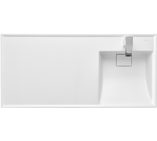 Раковина Aquaton Лондри 105 белая правая 1A72223KLH010