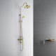 Душевая система Aquanet Классик AQ2563PG термостатическая со смесителем для душа 220 мм полированное золото AQ2563PG