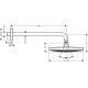 Верхний душ hansgrohe Raindance Select S 240 2jet 26466000