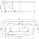 Ванна акриловая Radomir Морфей с фронтальным экраном MOR190-0000059