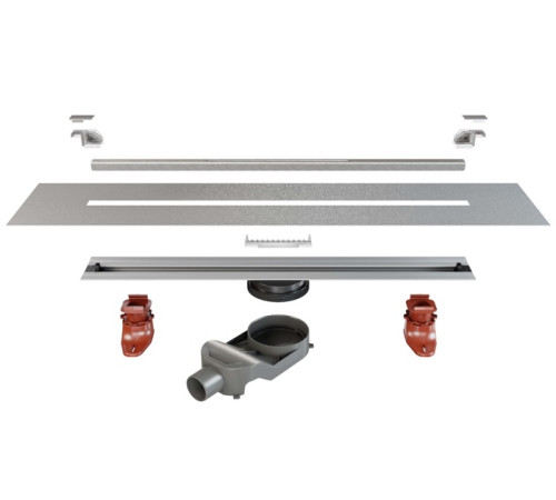 Трап для душа линейный Hüppe Illusion 100 см серебро матовое 47H0033000000005