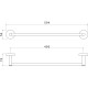 Полотенцедержатель Aquanet Europa 450 мм оружейная сталь AQ4120BGM
