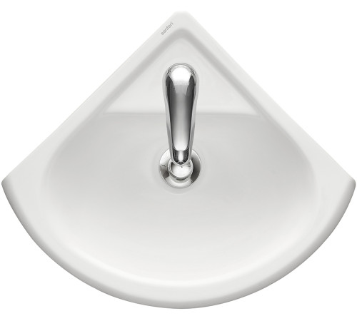 Рукомойник угловой Santek Радиан 405х330 мм белый 1.3130.9.S00.10B.0