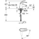 Смеситель для раковины GROHE Eurosmart New S-Size с цепочкой хром 23372002